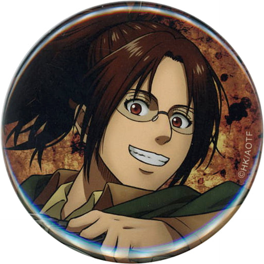 Hange Zoe Over Face Attack on Titan Marukuji Button Part 2 Moderate Luck 08 [USED]
