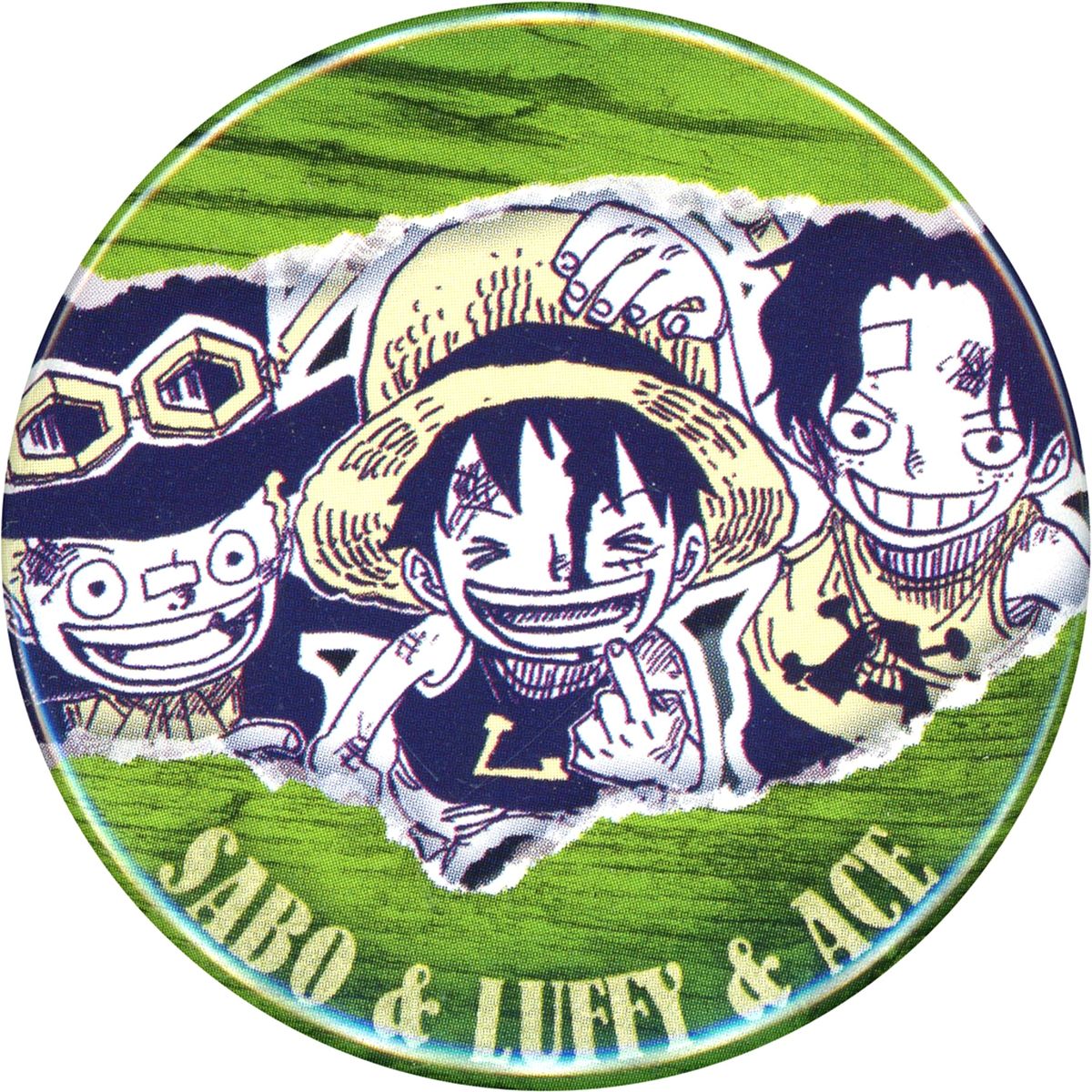 Monkey D. Luffy, Portgas D. Ace, Sabo One Piece Collection Petit Button Childhood Vol. 2 [USED]