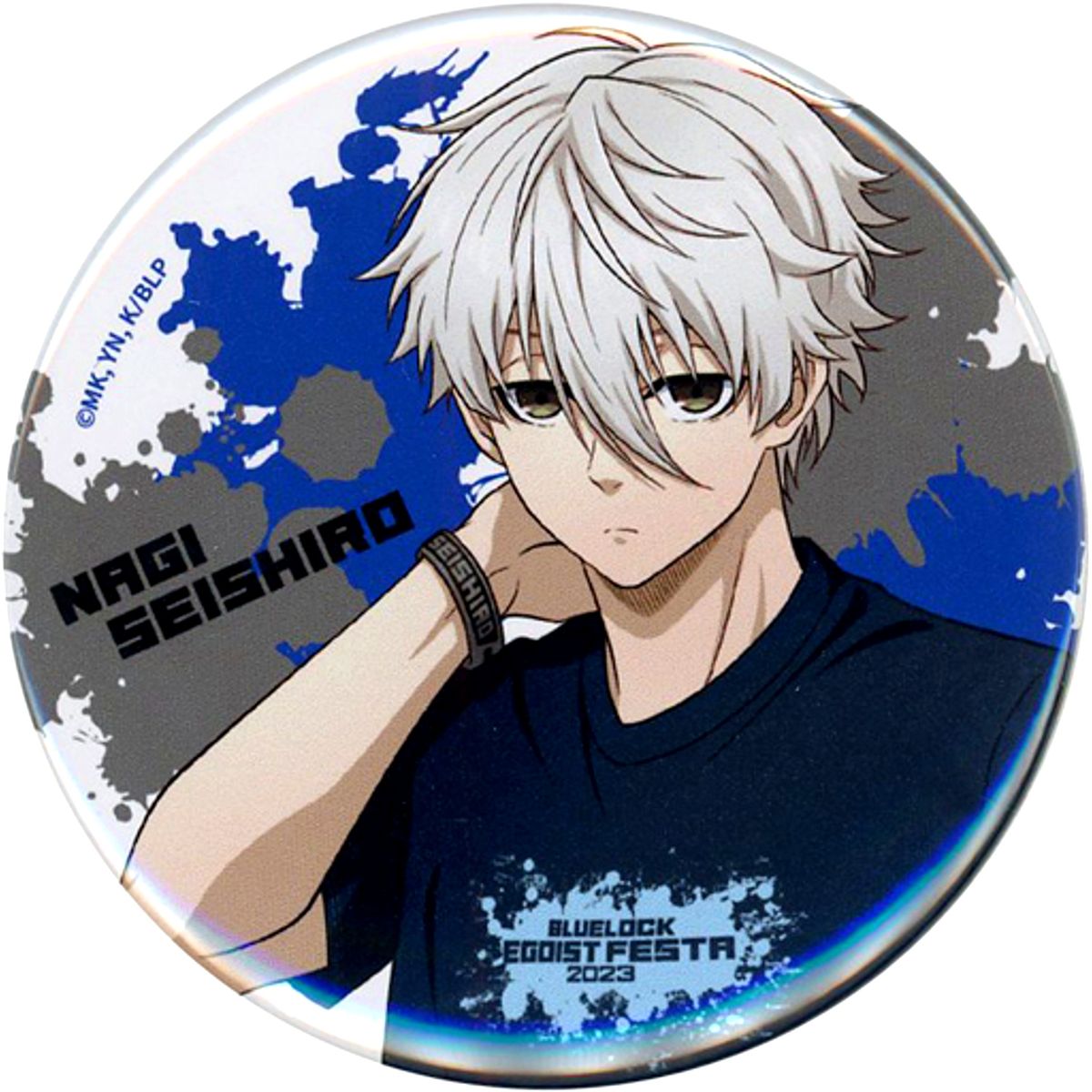 Seishiro Nagi Blue Lock Trading Button Blue Lock Egoist Festa [USED]