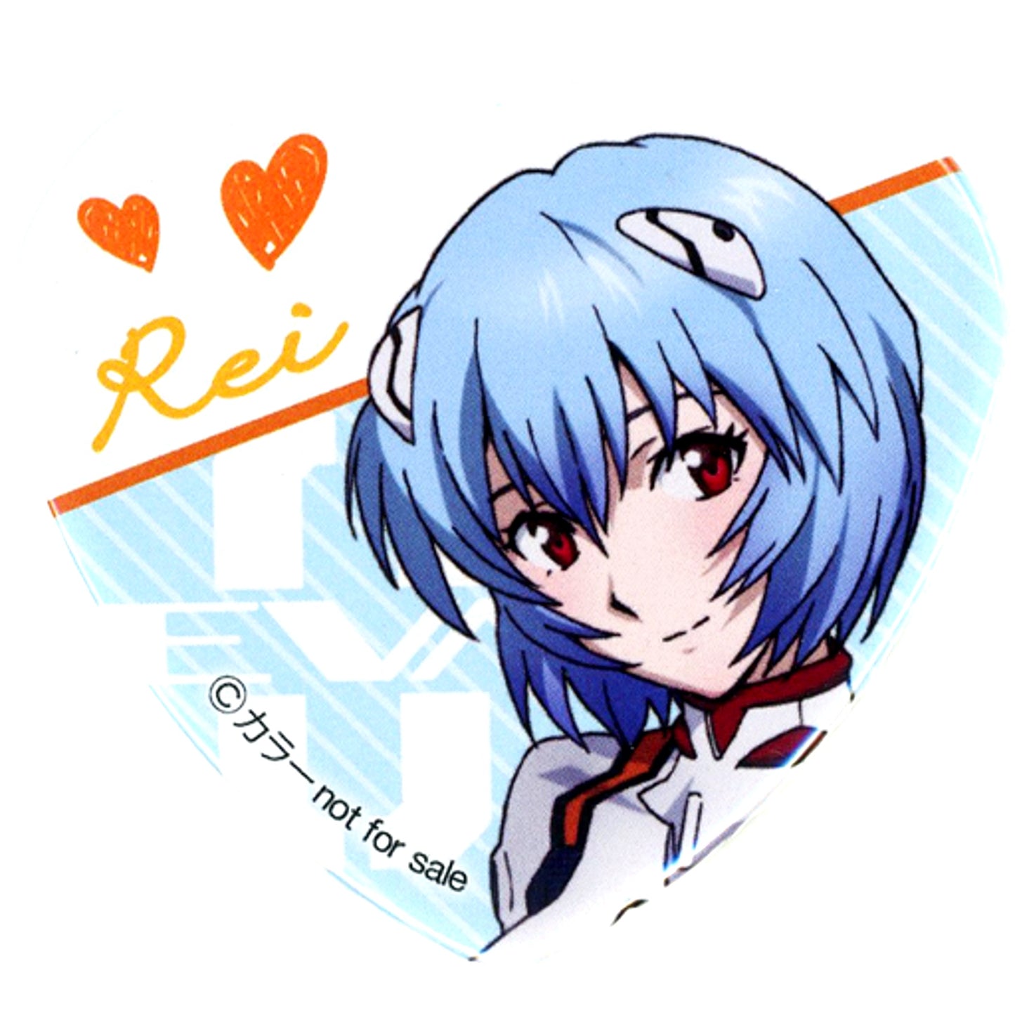 Rei Ayanami Plugsuit Blue Heart Button Included Item for Neon Genesis Evangelion Chocolate Crunch BOX Rei [USED]