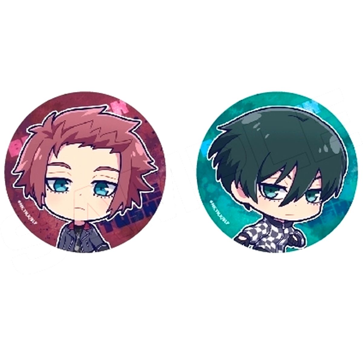 Set of 2 Sae Itoshi, Rin Itoshi A. Blue Lock Sutochara Button 2nd Series [USED]