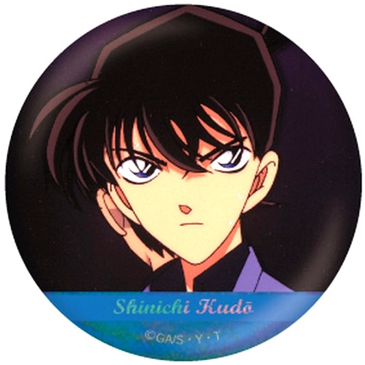 3. Shinichi Kudo Detective Conan Scene Shot Trading Hologram Button [USED]