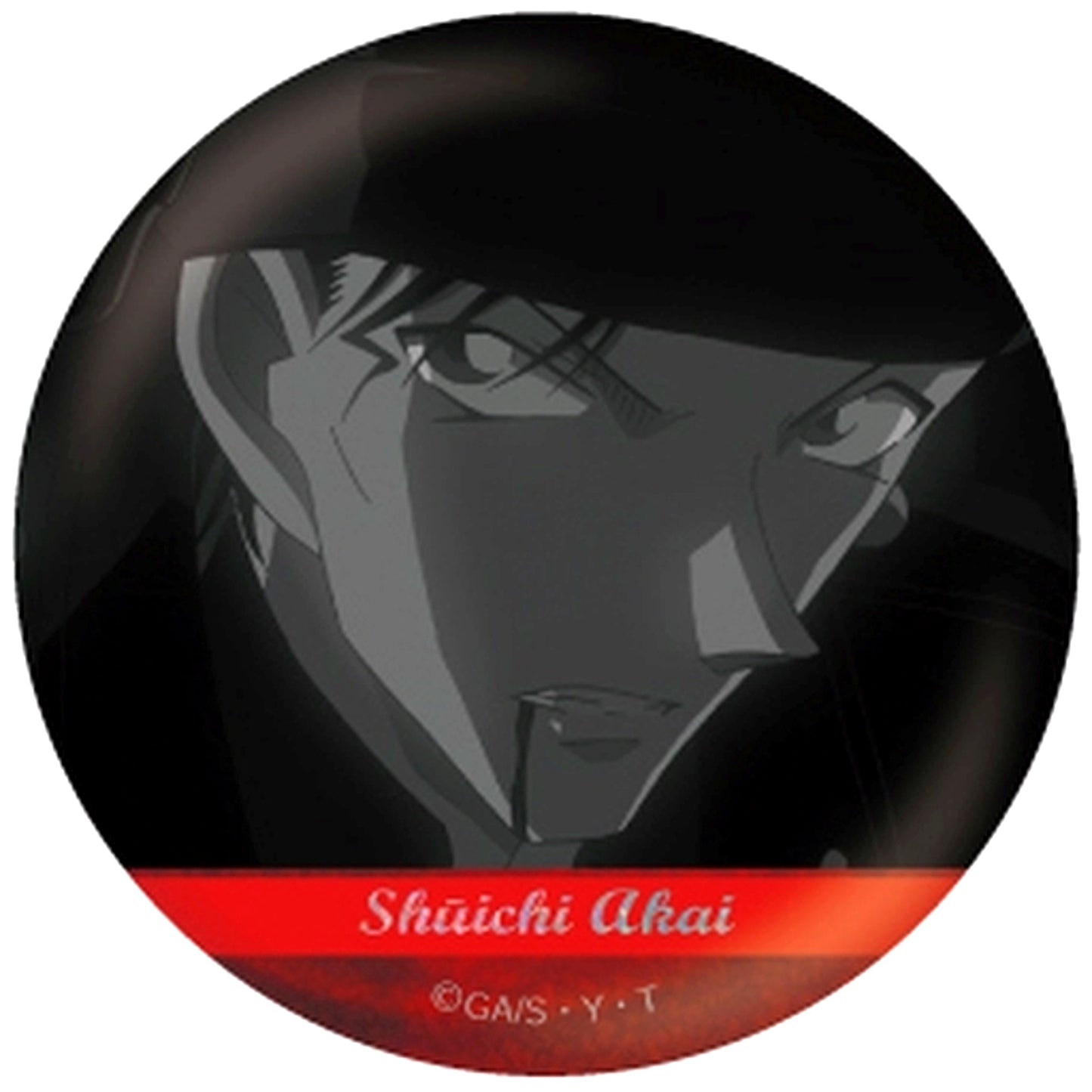 Shuichi Akai 4. Detective Conan Scene Shot Trading Hologram Button Shuichi Akai [USED]