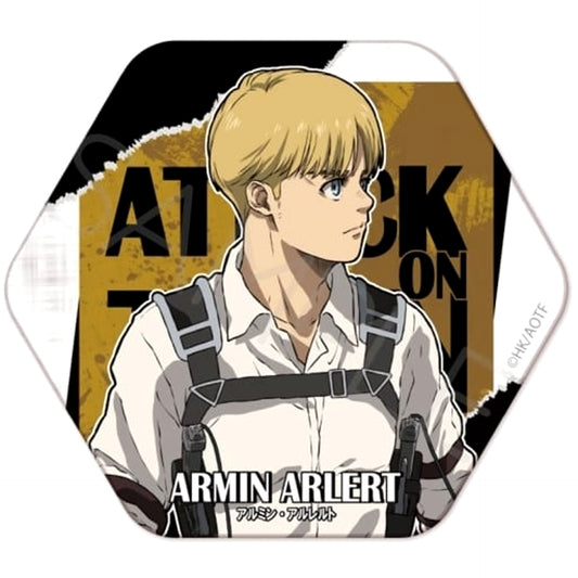Armin Arlert WC Attack on Titan The Final Season Hexagonal Button Part 9 [USED]