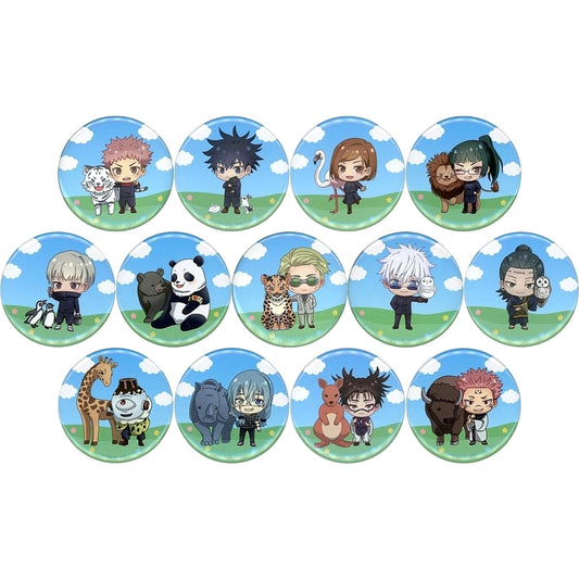 Nobara Kugisaki & Others Jujutsu Kaisen All 13 Types Set Trading Chibi Character Button Tobu Zoological Park Limited [USED]