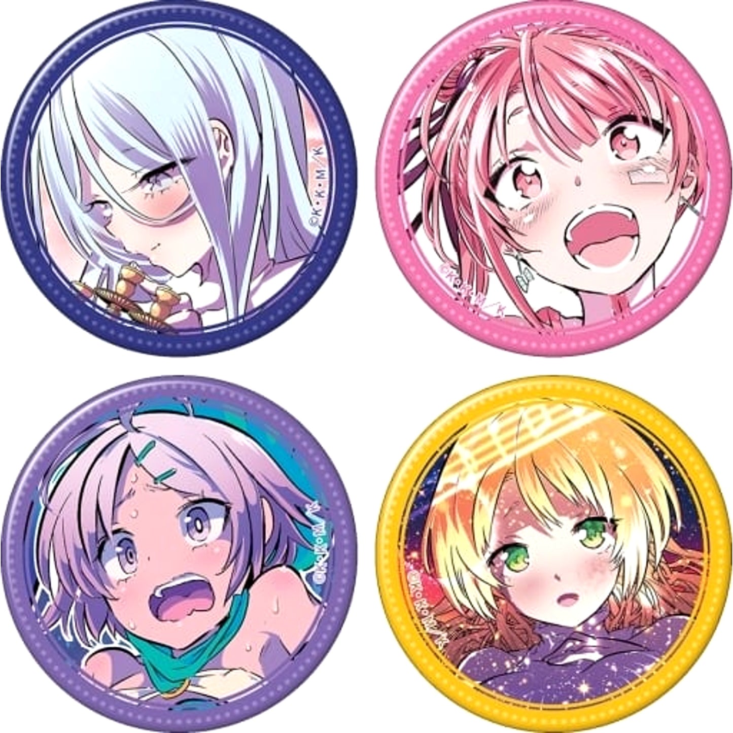 I Was Reincarnated as the 7th Prince so I Can Take My Time Perfecting My Magical Ability Sylpha & Others Can Badge Set of 4 Buttons [USED]