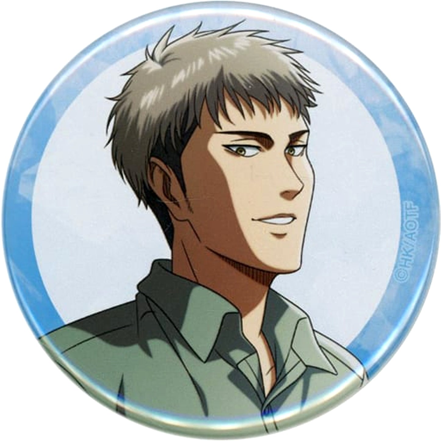 Attack on Titan Jean Kirstein Close-up Newly Drawn Illustration Underwater Floating Ver. Trading Can Badge Kawasui Kawasaki Aquarium: Kyojin Hisomu Mizube o Chosa Seyo Limited Buttons [USED]
