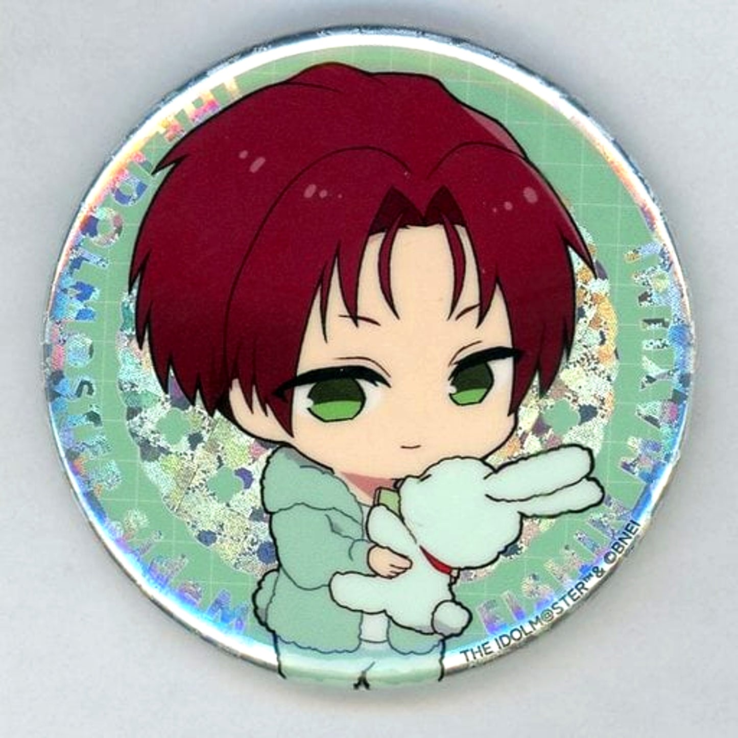 Eishin Mayumi The Idolmaster SideM Spring Rabbits Trading Hologram Deformed Badge B [USED]