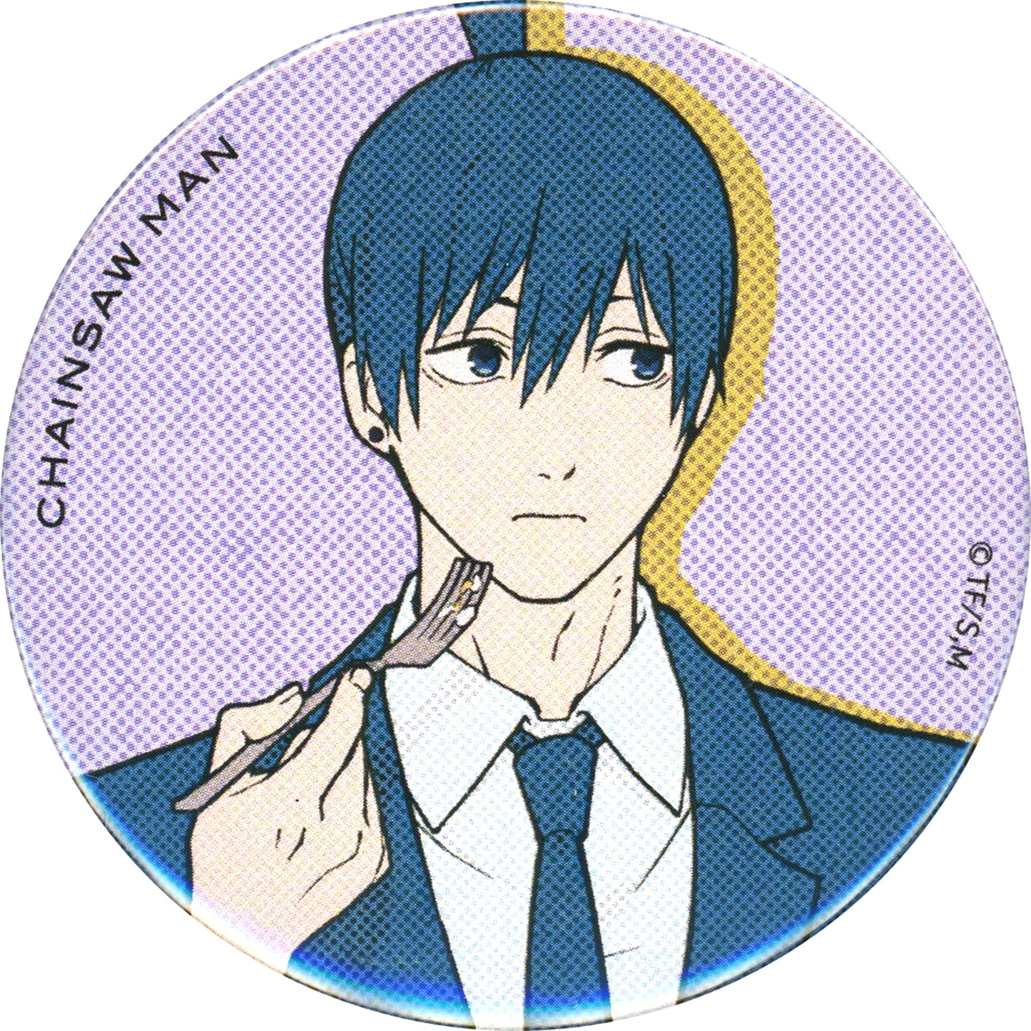 Aki Hayakawa Full Body Chainsaw Man and SWEETS PARADISE Trading Button [USED]