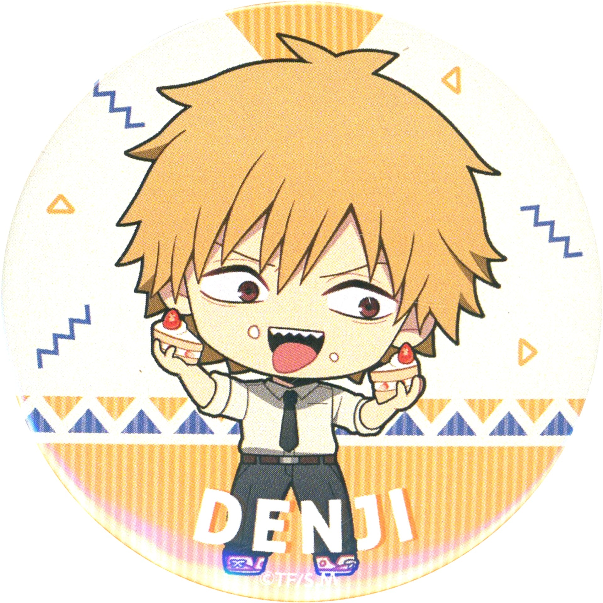 Denji Mini Chara Chainsaw Man Trading Button SWEETS PARADISE [USED]