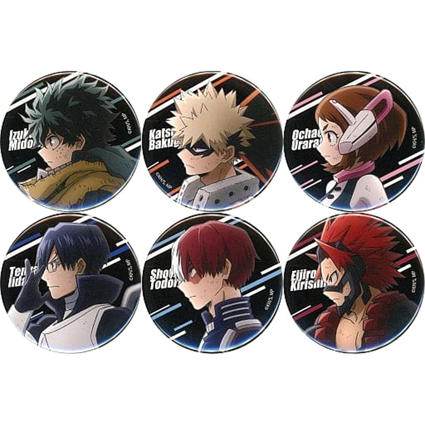 Izuku Midoriya & Others My Hero Academia All 6 Types Set Random Button Match-Up! [USED]