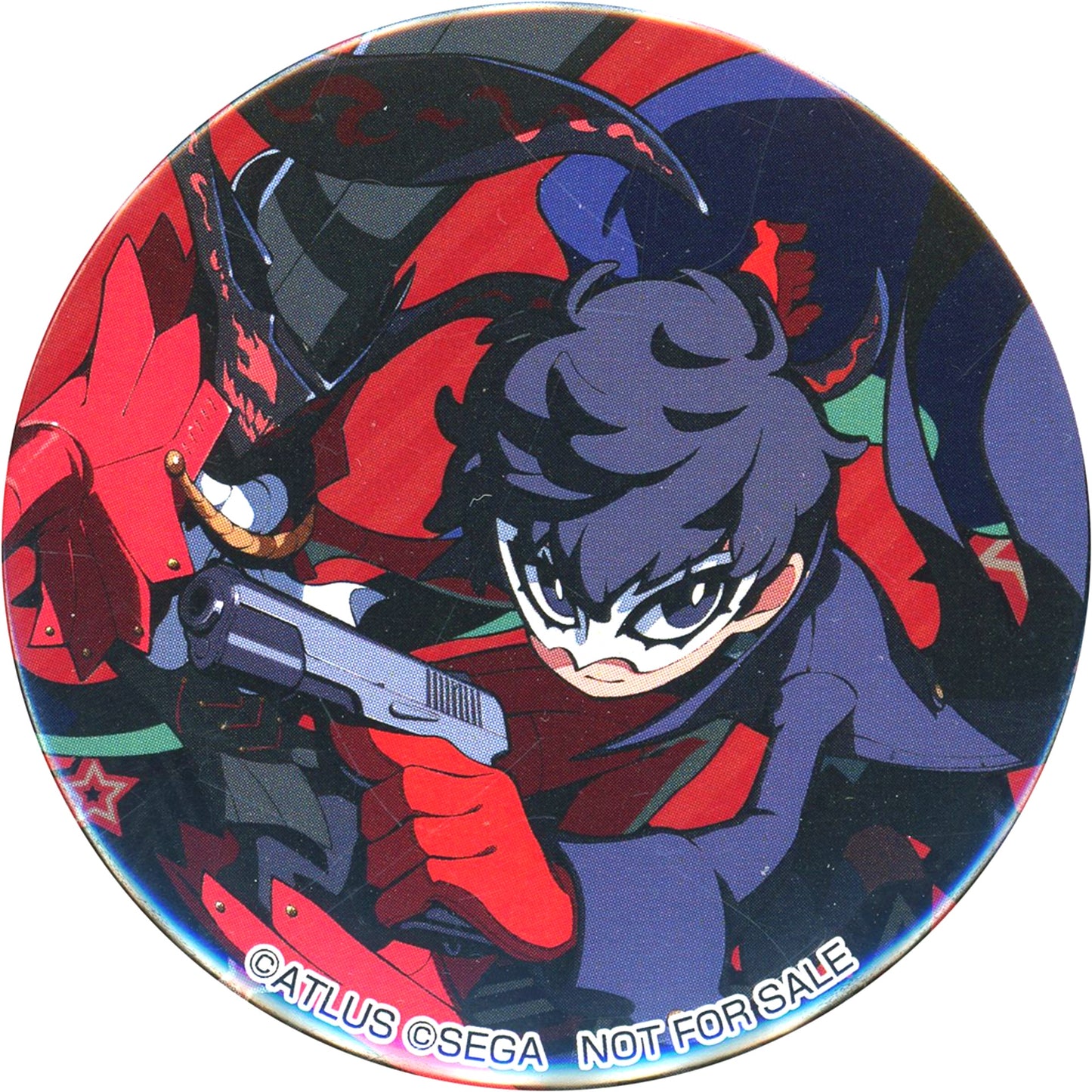 Joker & Arsene Persona 5 Tactica 54mm Button Furuichi Purchase Bonus [USED]