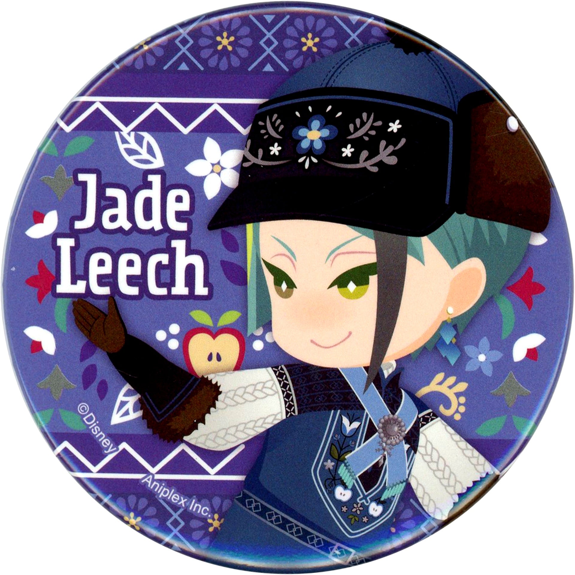 Jade Leech Disney Twisted Wonderland Button Collection Event Outfit Ver. Vol.2 Exhibition The World Born From Villains [USED]