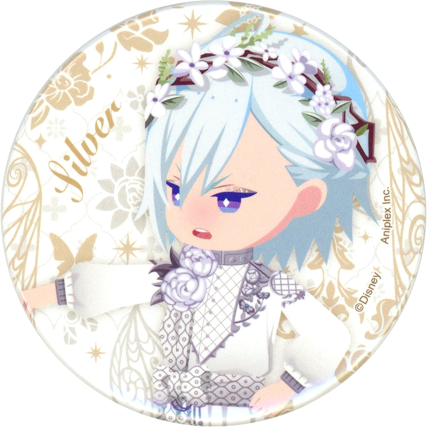 Silver Disney Twisted Wonderland Button Collection Event Outfit Ver. Vol.2 Exhibition The World Born From Villains [USED]