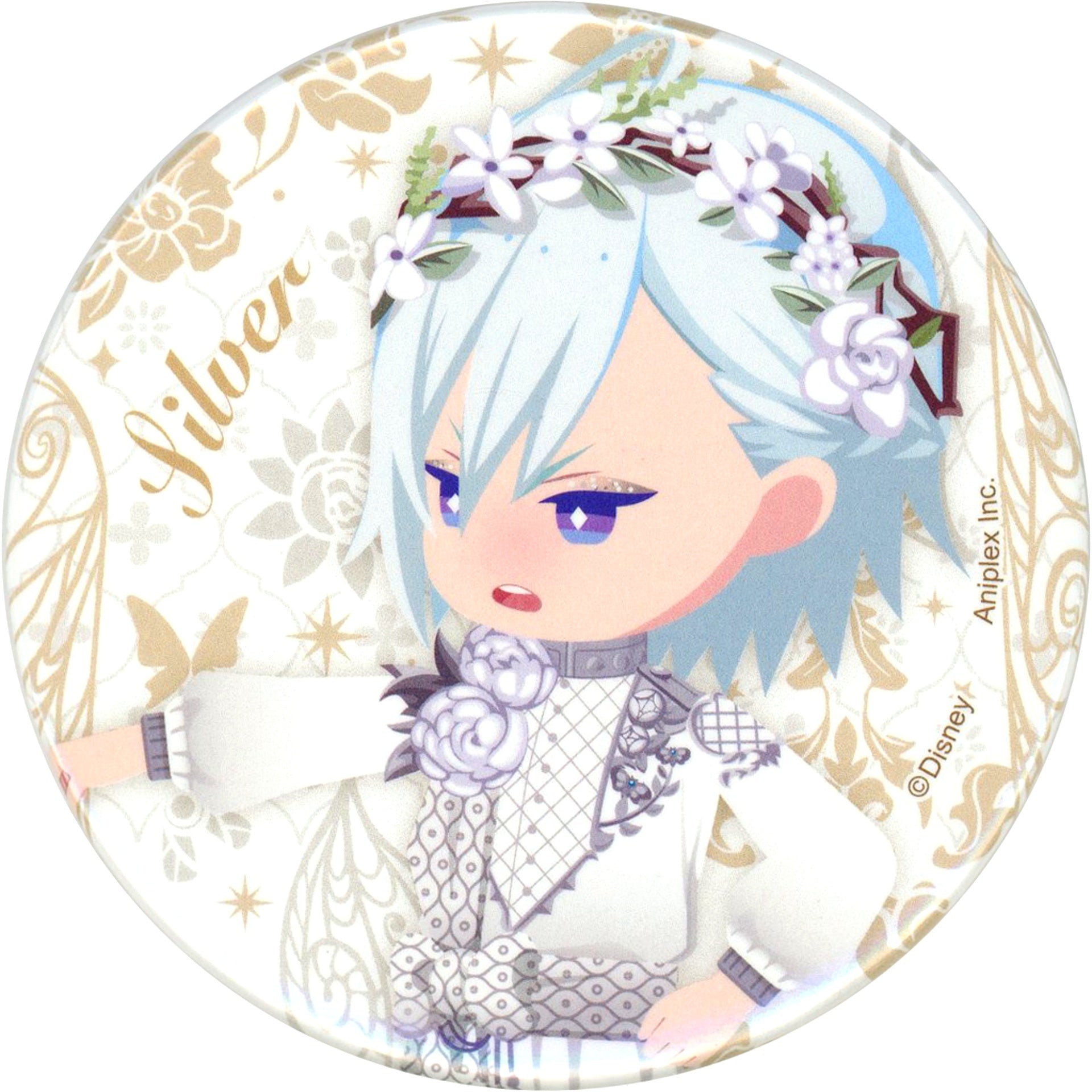 Silver Disney Twisted Wonderland Button Collection Event Outfit Ver. Vol.2 Exhibition The World Born From Villains [USED]