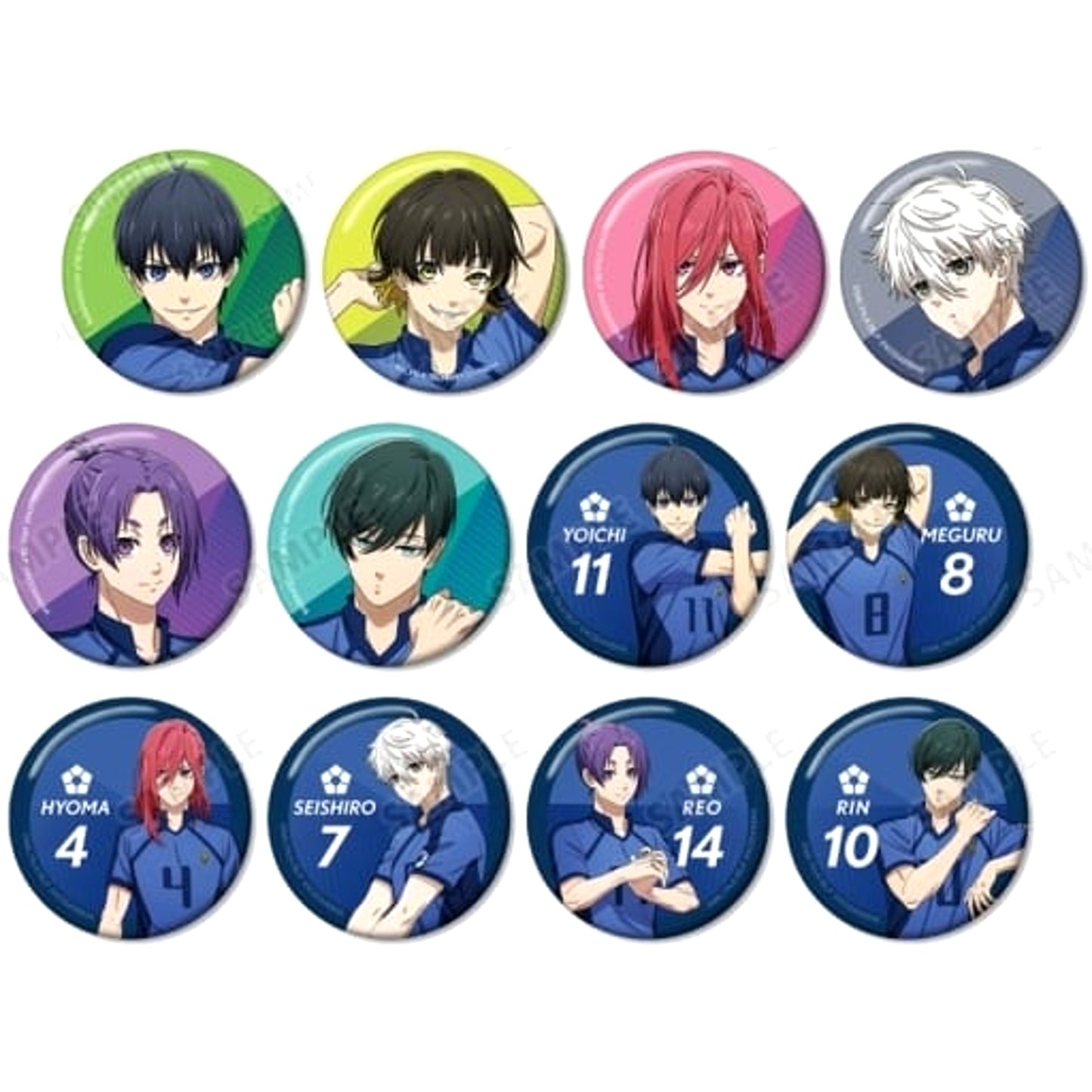 Yoichi Isagi & Others Blue Lock All 12 Types Set Newly Drawn Illustration Preparing for The Match Ver. Random Button [USED]
