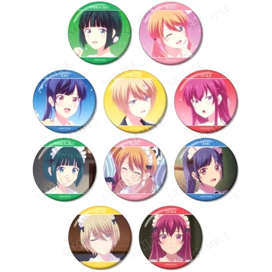 Shiragiku Ono & Others The Cafe Terrace & Its Goddesses All 10 Types Set Trading Scene Badge [USED]