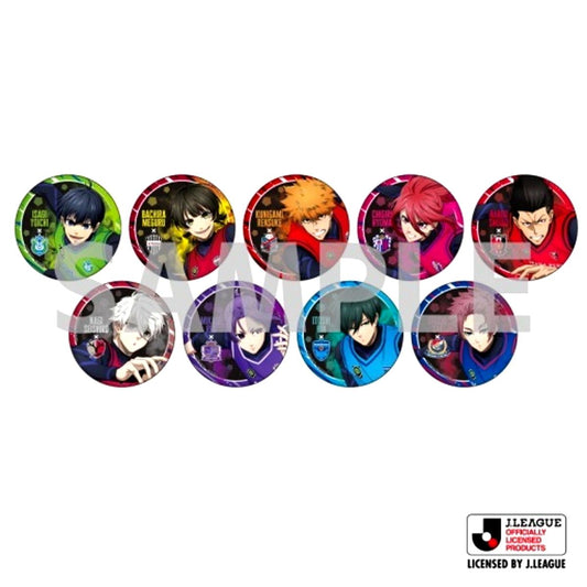 Set of 9 Blue Lock J.League x Blue Lock Project J.League 30th Anniversary Button Badge Blind BOX1 [USED]
