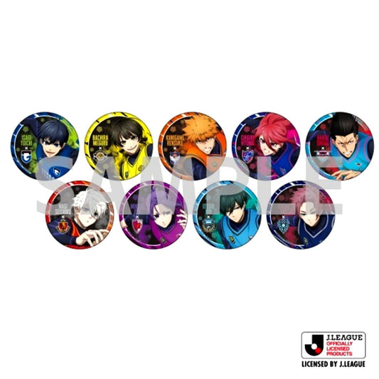 Set of 9 Blue Lock J.League x Blue Lock Project J.League 30th Anniversary Button Badge Blind BOX2 [USED]