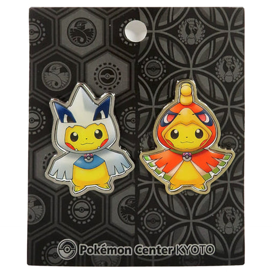 Pokemon Ho-oh Poncho Pikachu Lugia Poncho Pikachu Pins Set Pokemon Center Limited Pins [USED]