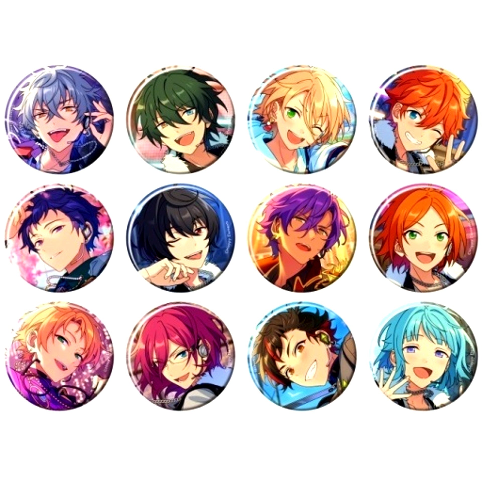 Set of 12 Ensemble Stars!! Feature Scout 2 Button 2023 SUMMER Idol Side [USED]