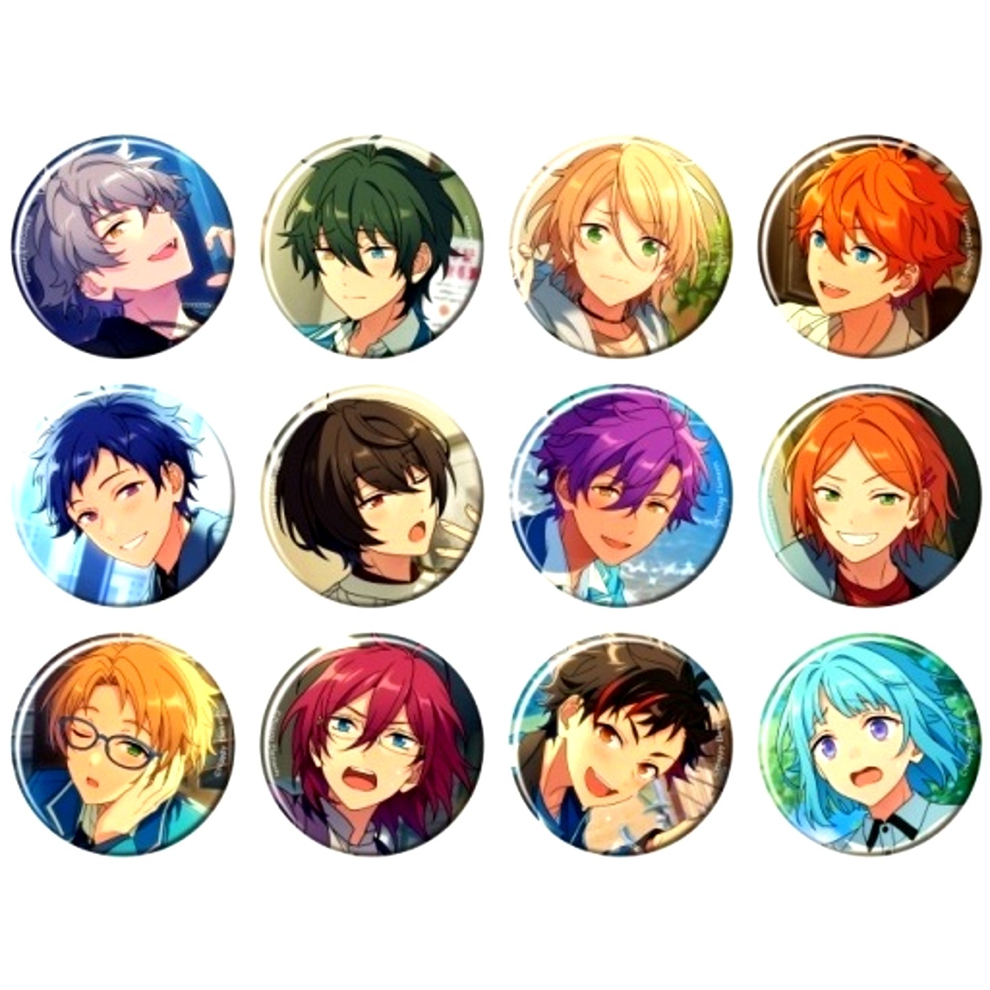 Set of 12 Ensemble Stars Feature Scout 2 2023 SUMMER Casual Side Button [USED]