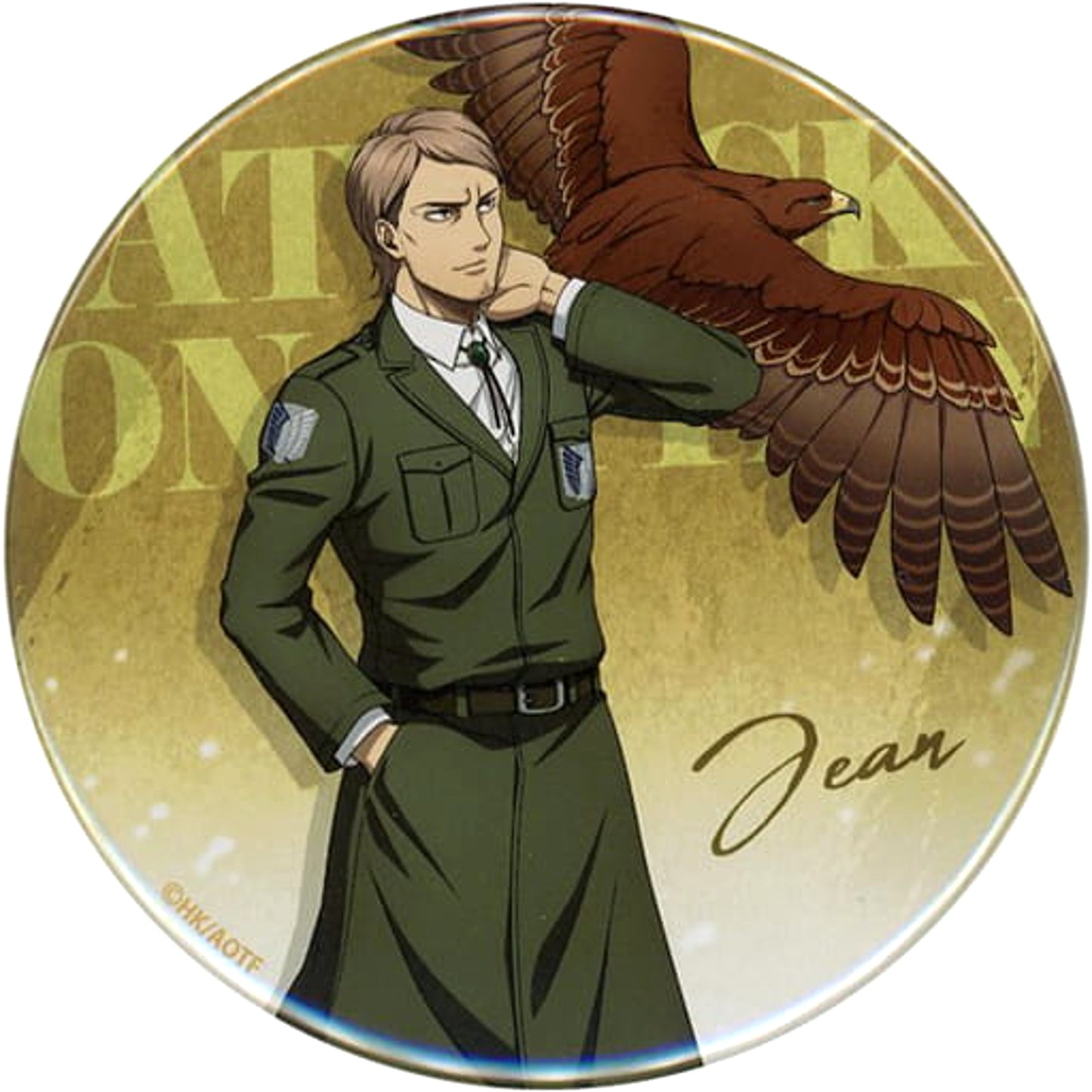 Jean Kirstein Above The Knee Attack on Titan Waku Doki Kuji Fly to Next Hope Ver. BIG Button Prize J [USED]
