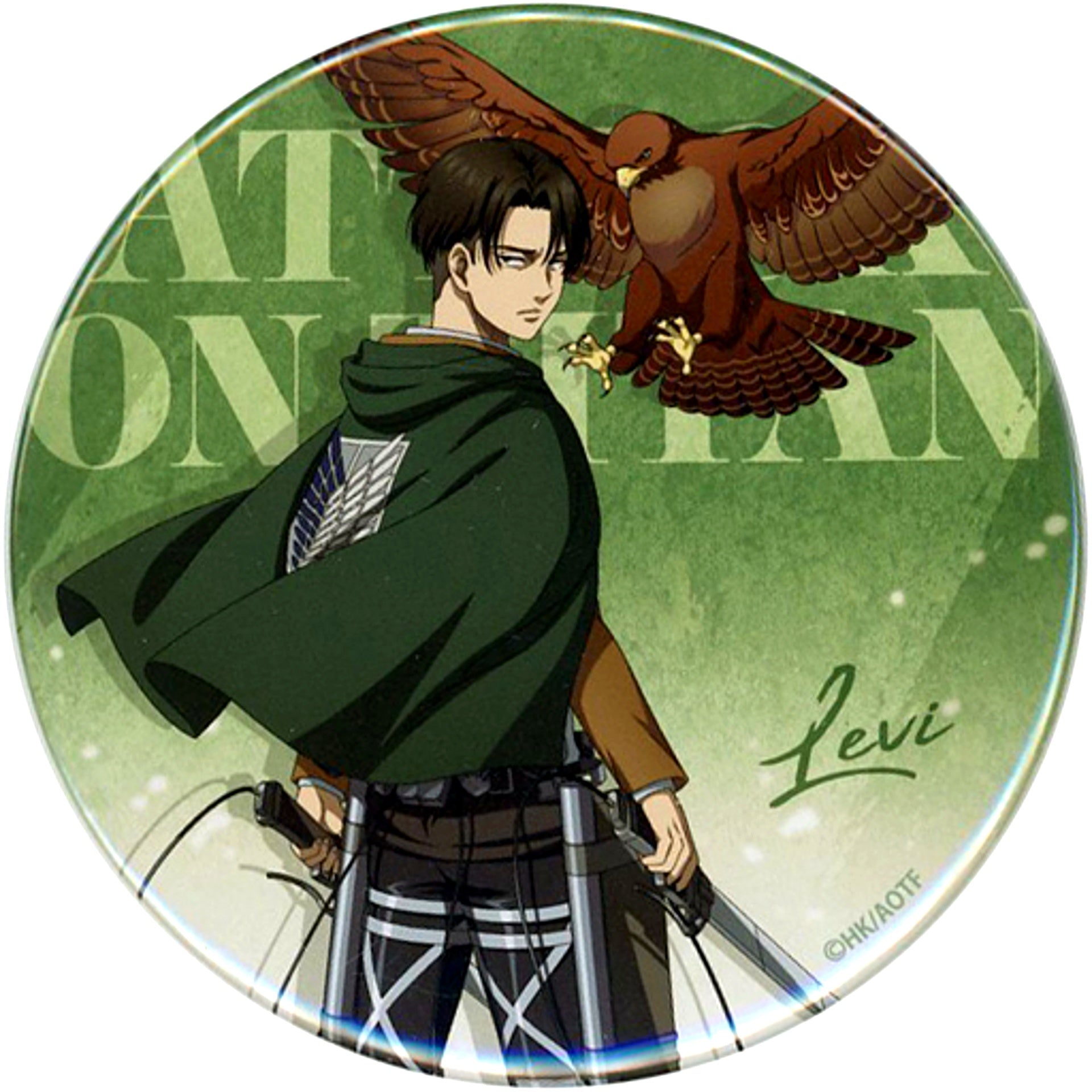 Levi - Above Knee BIG Badge Wakudoki Kuji Attack on Titan Fly to next HOPE Ver. Prize J [USED]