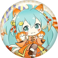 VOCALOID Hatsune Miku Nekomata Hyakki Yako Can Badge Buttons [USED]