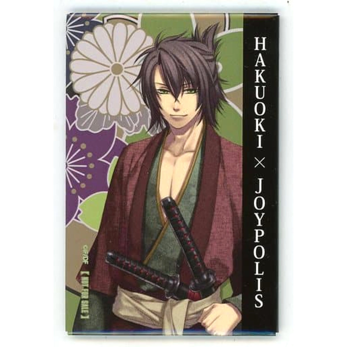 Hakuouki Soshi Okita Trading Square Can Badge Otomate in Joypolis Limited Admission Benefits Buttons [USED]