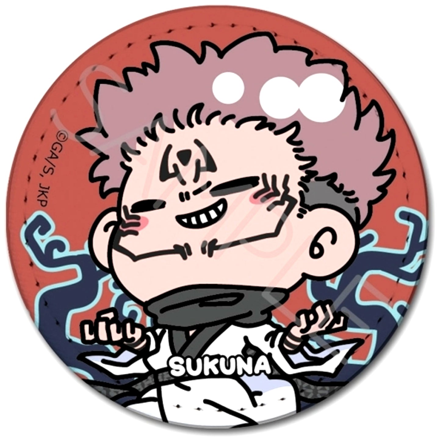 Ryomen Sukuna Jujutsu Kaisen Mocho-NJ Season 2 Leather Badge Round [USED]