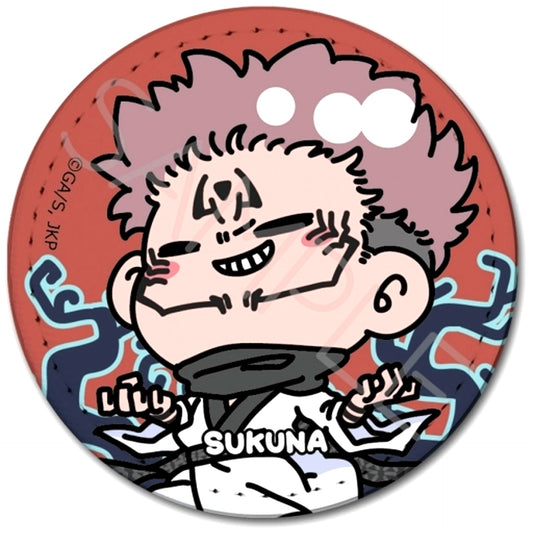 Ryomen Sukuna Jujutsu Kaisen Mocho-NJ Season 2 Leather Badge Round [USED]