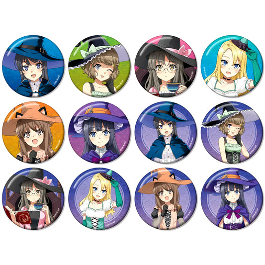 Set of 12 Rascal Does Not Dream of Bunny Girl Senpai POP UP SHOP in AMNIBUS STORE Illustration Halloween 2023 Ver. Trading Button [USED]