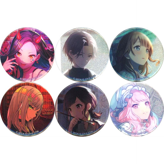 Set of 6 Project SEKAI COLORFUL STAGE! feat. Hatsune Miku Glitter Button Collection Vol. 5 A [USED]