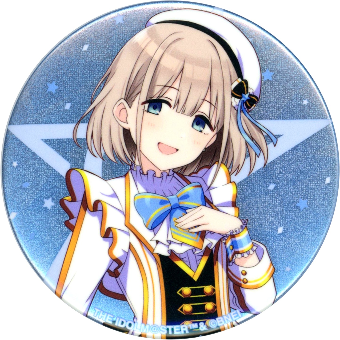 Asahi Serizawa THE IDOLM@STER M@STERS OF IDOL WORLD!!!!! 2023 Shiny Colors Blu-ray Release Commemorative Official 75mm Glitter Button [USED]
