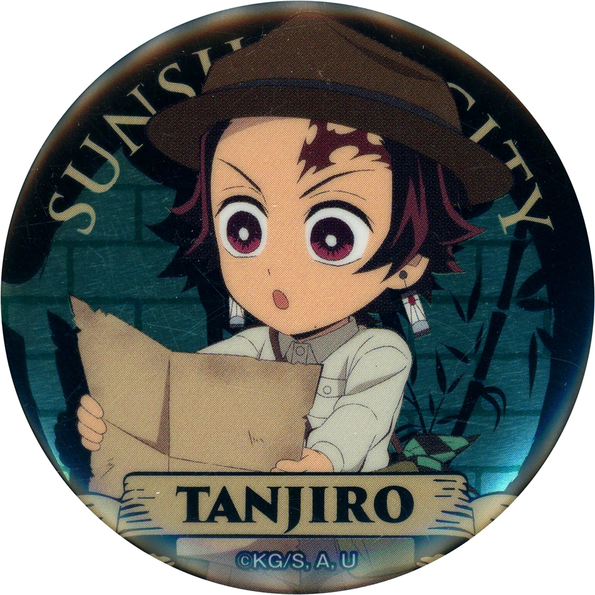 Tanjiro Kamado Demon Slayer: Kimetsu no Yaiba Trading Metallic Button Sunshine City Total Concentration Solar Urban Legend Chapter 2 Sunshine 60 Observatory SKY CIRCUS Ltd [USED]