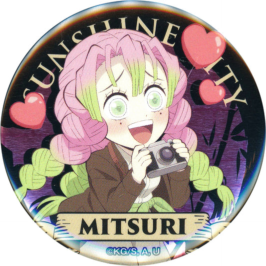 Mitsuri Kanroji Demon Slayer x Sunshine City Total Concentration! Sun Urban Legend Chapter 2 Trading Metallic Button Sunshine 60 Observatory Limited [USED]
