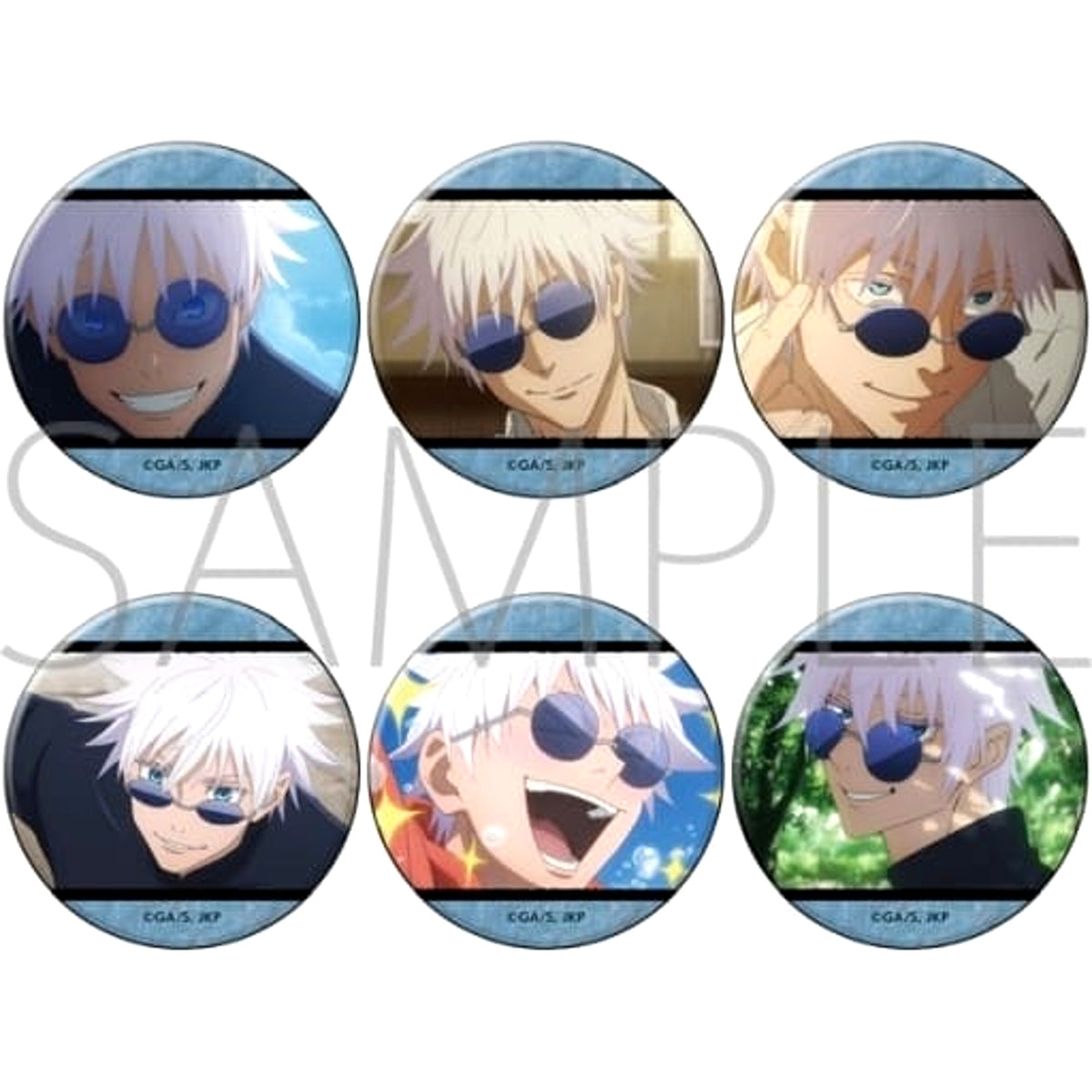 Jujutsu Kaisen Season 2 Satoru Gojo Character Badge Collection Satoru Gojo All 6 Types Set Buttons [USED]