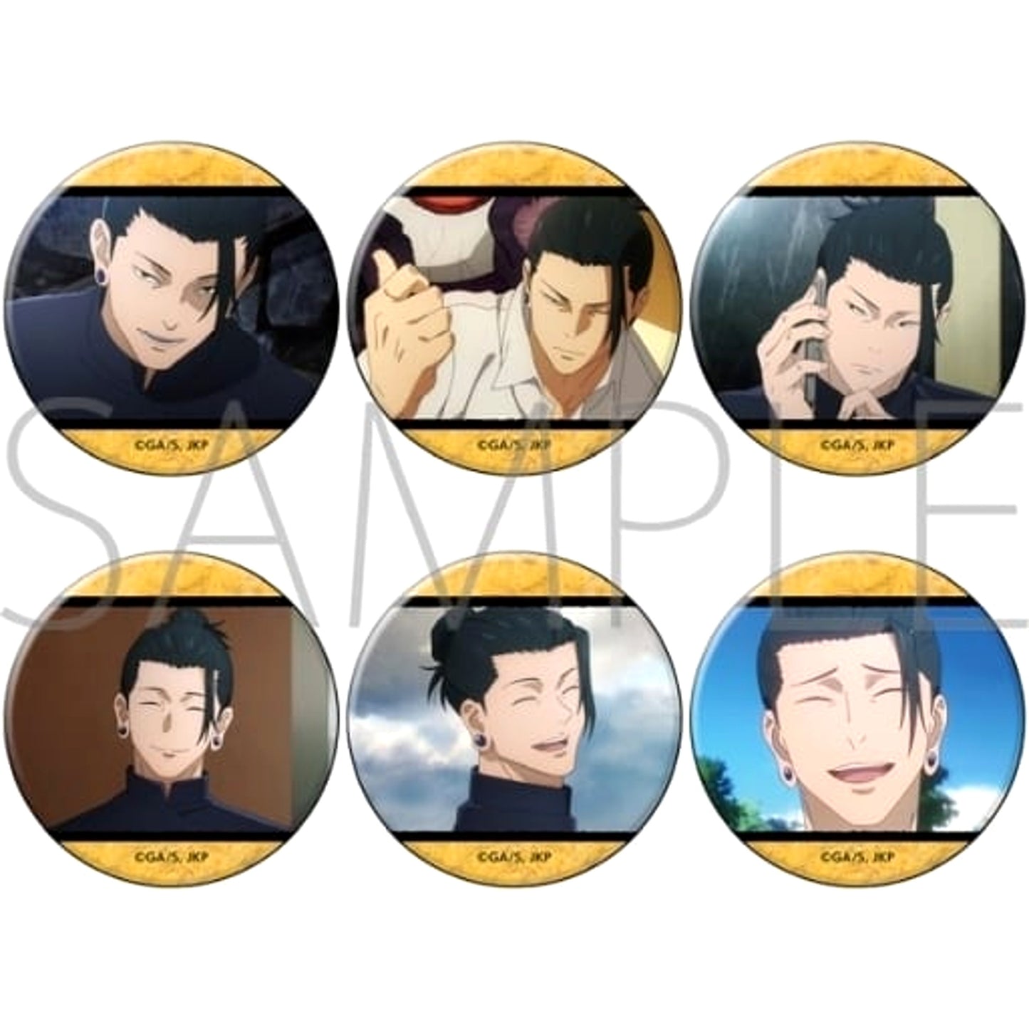 Suguru Getou Jujutsu Kaisen S2: Hidden Inventory/Premature Death All 6 Types Set Chara Badge Collection Suguru Getou [USED]