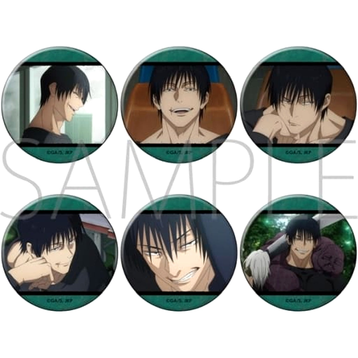 Jujutsu Kaisen Season 2 Fushiguro Touji Character Badge Collection Fushiguro Touji All 6 Types Set Buttons [USED]