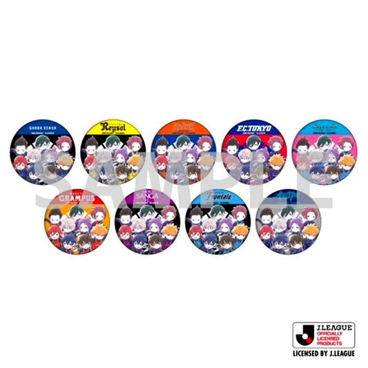 Set of 9 Blue Lock J.League x Blue Lock Project J.League 30th Anniversary Graph Art Design Button Badge BOX2 [USED]