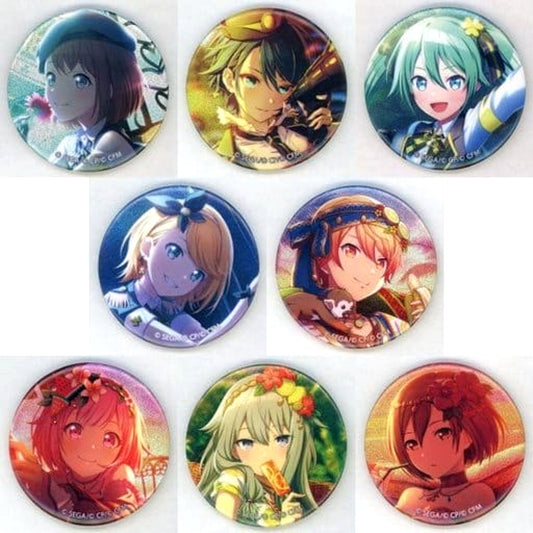 Hatsune Miku: Colorful Stage! Minori Hanasato & Others Glitter Can Badge Event Illustration Collection Vol.20 B All 8 Types Set Buttons [USED]