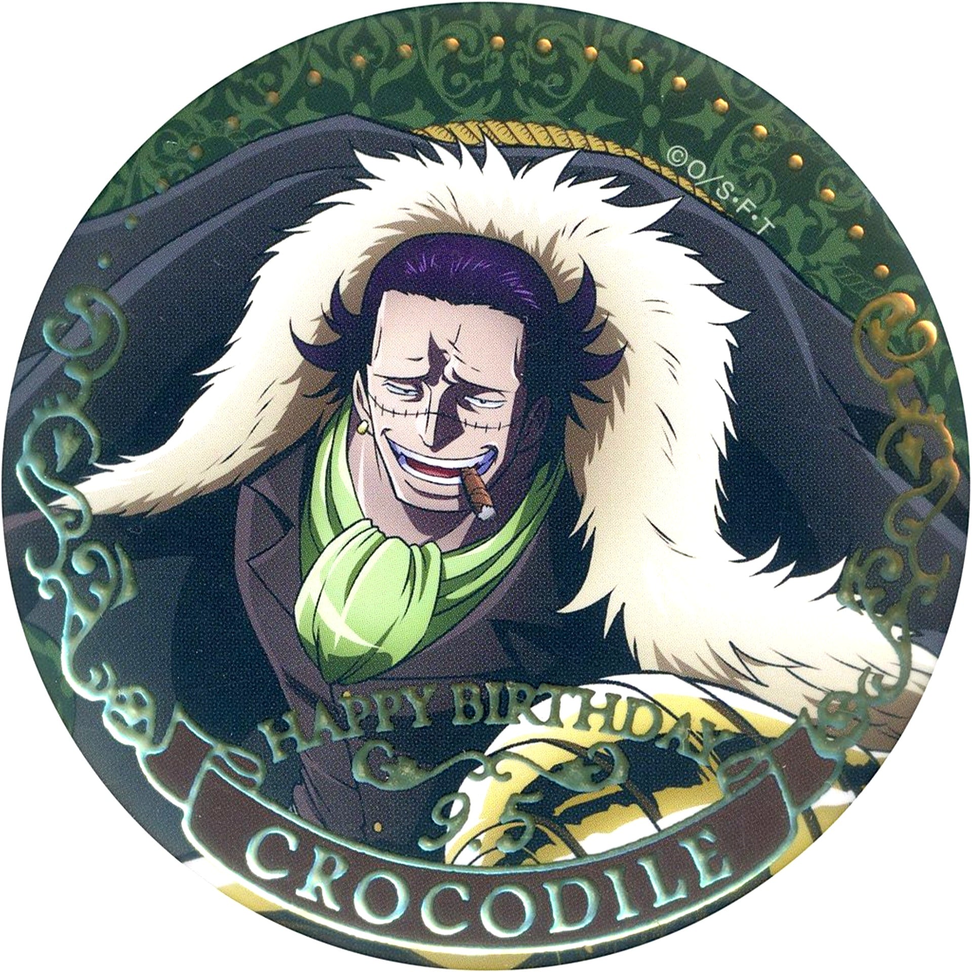 Crocodile One Piece Birthday Jewelry Button September 2023 [USED]