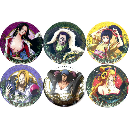 Set of 6 One Piece Birthday Jewelry Button September 2023 [USED]
