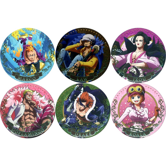 Set of 6 One Piece Birthday Jewelry Button October 2023 [USED]