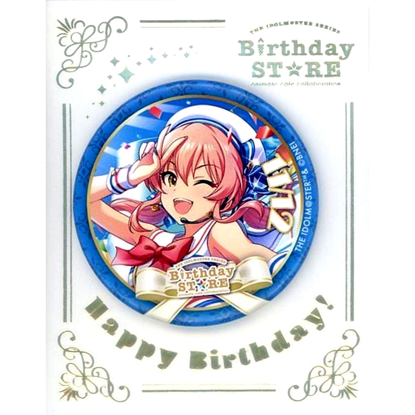 Mika Jougasaki The Idolmaster Series Birthday STORE November Trading Birthday Tin Badge November Ver. Group 1 [USED]