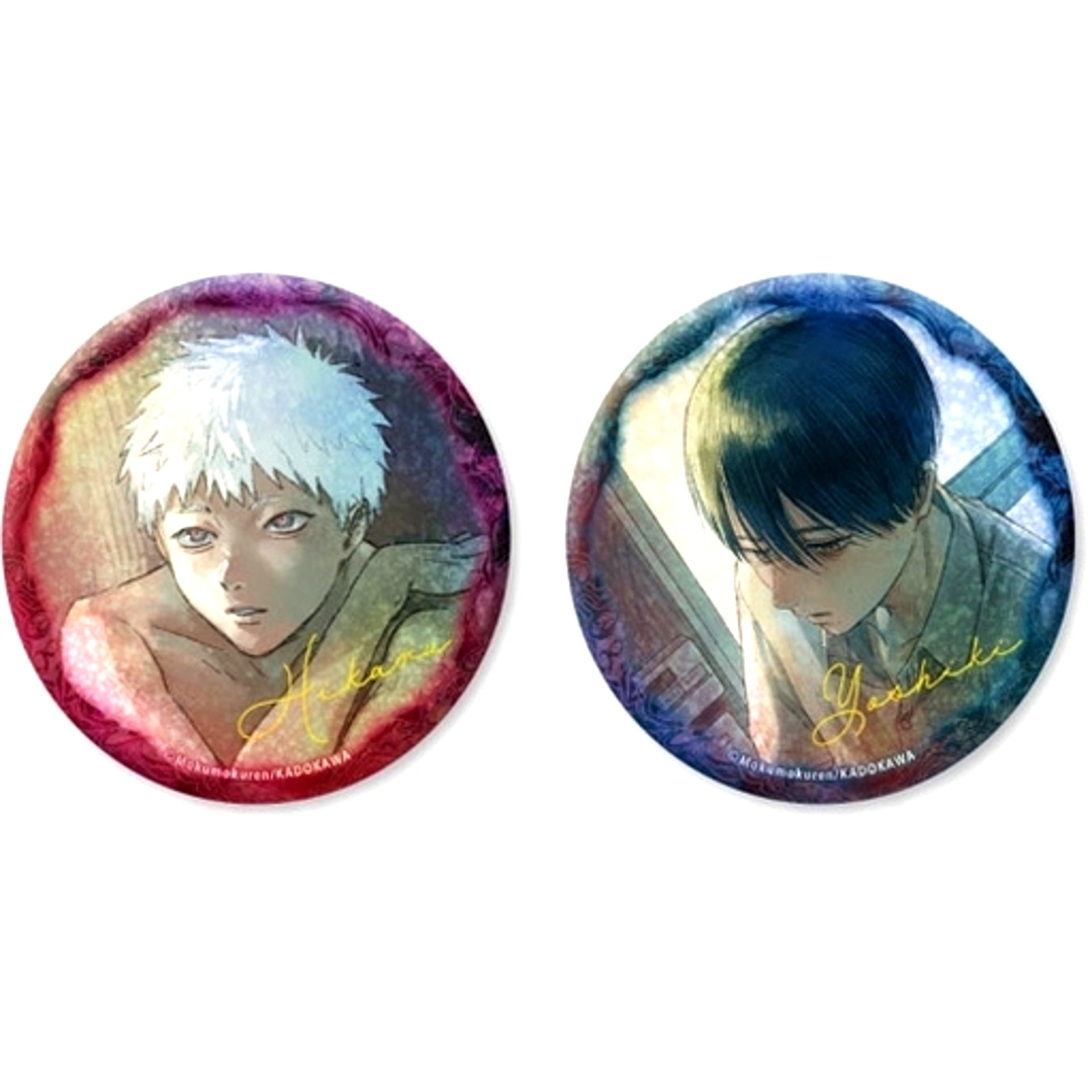 Hikaru & Yoshiki Hologram Button Set of 2 Part.2 The Summer Hikaru Died [USED]