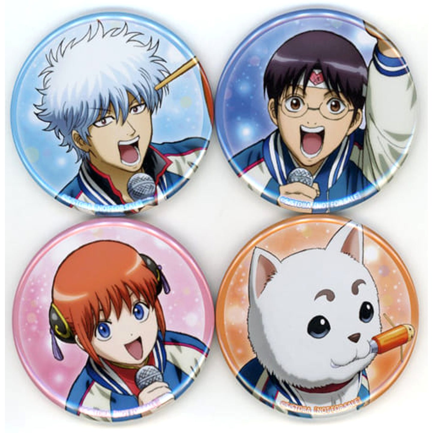 Ginatama: After Festival 2023 Tentative Set of 4 Yorozuya Special Button ANIPLEX+ Limited Blu-ray/DVD Purchase Benefits [USED]