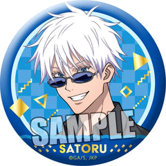Jujutsu Kaisen Satoru Gojo Special Ver. Trading Mat Can Badge Holiday Ver. Marui Pop Up Shop Limited Buttons [USED]