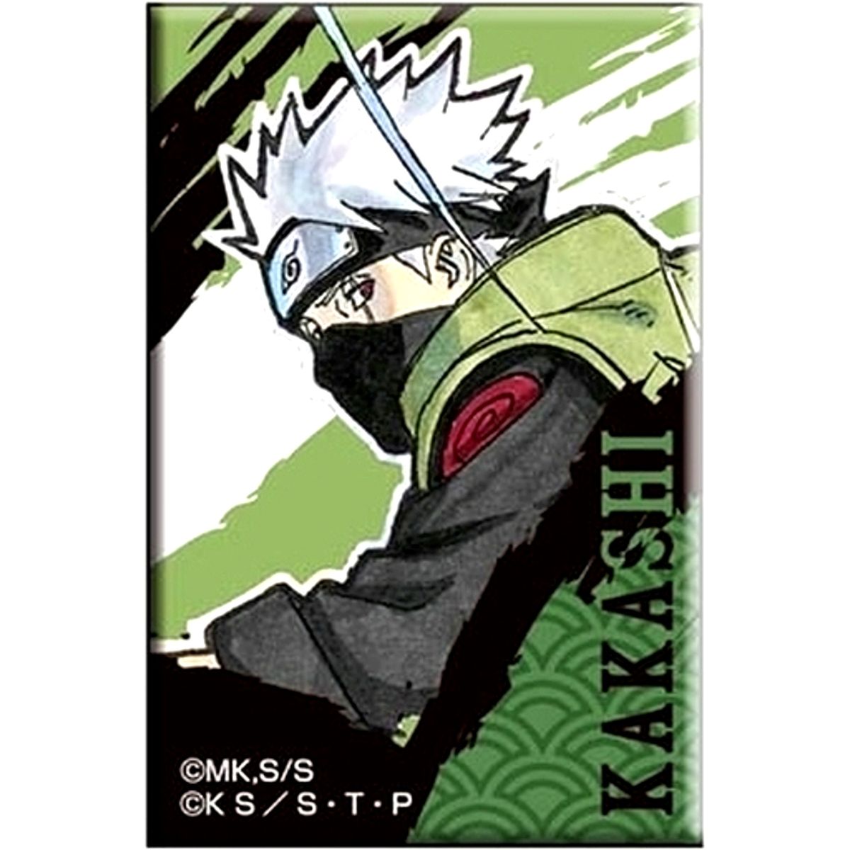 Kakashi Hatake Naruto Square CAN Button NARUTOP99 [USED]